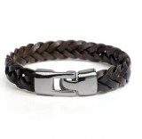 21cm Genuine leather  Woven bracelet