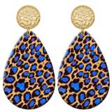 20 styles Leopard print pattern  Acrylic Painted stainless steel Water drop earrings