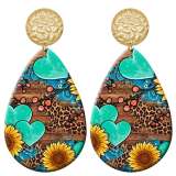 20 styles Flower Butterfly  Acrylic Painted stainless steel Water drop earrings