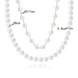 Mother's Day gift pearl love pendant necklace