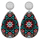 20 styles peacock Pretty  pattern  Acrylic Painted stainless steel Water drop earrings