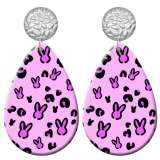 20 styles Faith Cross  Acrylic Painted stainless steel Water drop earrings