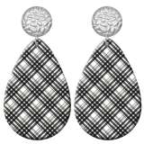 20 styles Pretty pattern  Acrylic Painted stainless steel Water drop earrings