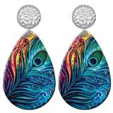 20 styles tree of life peacock Butterfly   Acrylic Painted stainless steel Water drop earrings