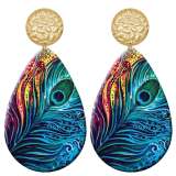 20 styles tree of life peacock Butterfly   Acrylic Painted stainless steel Water drop earrings