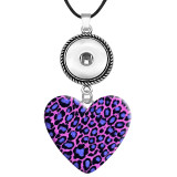 10 styles Leopard print  pattern resin Painted Metal Pendant  20MM Snaps button jewelry wholesale