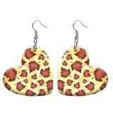 10 styles love Flower pattern  resin Cartoon pattern stainless steel Painted Heart earrings