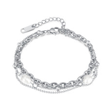 Pearl Stainless steel  bracelet