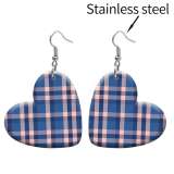 10 styles love resin pattern stainless steel Painted Heart earrings