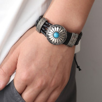 Woven bracelet Turquoise alloy accessories adjustable bracelet