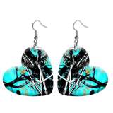 10 styles love resin branch pattern stainless steel Painted Heart earrings