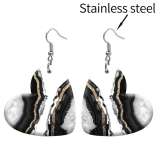10 styles love resin Pretty pattern stainless steel Painted Heart earrings
