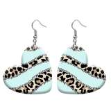 10 styles love resin Pretty  pattern stainless steel Painted Heart earrings