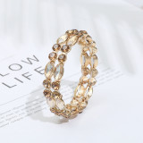 Glass stone elastic bracelet