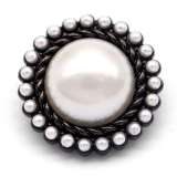 25 styles 20MM love flower metal Pearl Rhinestones snap button charms
