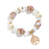 Ceramic Bead Bracelet Life Tree Natural Stone Bracelet