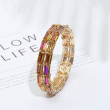 Glass stone elastic bracelet