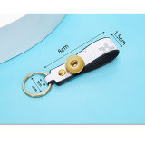 Creative pattern PU key chain fit 18MM Snaps button jewelry wholesale