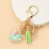 Acrylic Rainbow Pearl Key Chain Bag Pendant Marine Life Key Ring Pendant