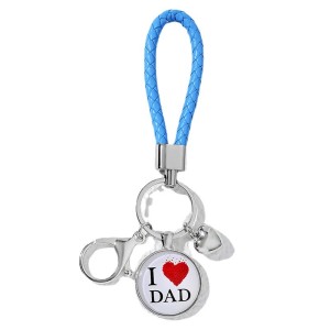 Metal Leather Keychain Mother's Day Father's Day Gift
