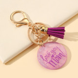 Mother's Day Gift Keyring Love MAMA Resin Tassel Keychain