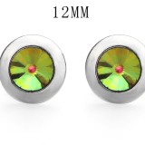12MM design round snap silver plated  interchangable snaps jewelry