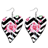 10 styles love Pink Piglet Flamingo Pretty pattern Acrylic  stainless steel two-sided Painted Heart earrings