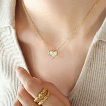 Stainless steel love necklace