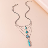 Water Drops Turquoise Necklace Set