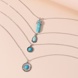 Water Drops Turquoise Necklace Set