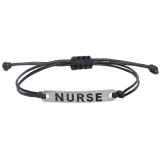 Nurse electrocardiograph knitting bracelet stethoscope Teacher's Day greetings and blessings gift