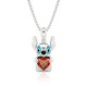 Stitch Love White Stone Necklace