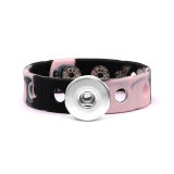 18cm kid junior style bracelet with 15mm width white silicone stretch fit 20mm snap button