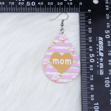 Mother's Day Gift Acrylic Printed Mom Droplet Earrings