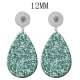 10 styles Pretty pattern  Acrylic Painted Water Drop earrings fit 12MM Snaps button jewelry wholesale