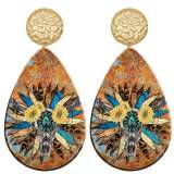 20 styles love Flower Butterfly pattern  Acrylic Painted stainless steel Water drop earrings