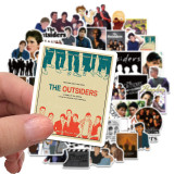 50 outdoor graffiti stickers for American TV dramas, luggage, laptop, waterproof, removable, and non repeating stickers