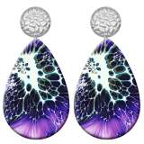 20 styles Pretty pattern  Acrylic Painted stainless steel Water drop earrings