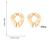Alloy Splice Heart love Earrings