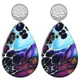 20 styles Pretty pattern  Acrylic Painted stainless steel Water drop earrings