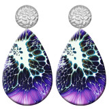 20 styles Pretty pattern  Acrylic Painted stainless steel Water drop earrings