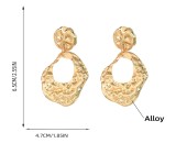 Geometric alloy earrings