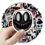 50 pieces of door scaring graffiti stickers for decorating phone cases, luggage cases, guitar waterproof stickers