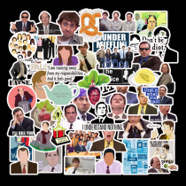 50 pieces of office stickers for non repeating American TV dramas, pull rod travel luggage waterproof stickers