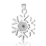 （Delivery time of 7 days） Stainless steel snowflake Pendant fit 20MM Snaps button jewelry wholesale