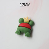 12MM DIY Cartoon Resin Pikachu Strawberry Bear Bell Mickey Mouse Mushroom snap button charms