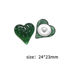 love Semi transparent concave convex texture  DIY resin for 20MM snap button charms