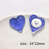 love Semi transparent concave convex texture  DIY resin for 20MM snap button charms