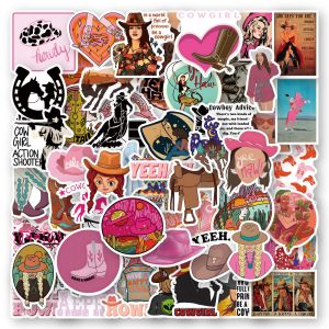 50 new denim girl graffiti stickers waterproof luggage notebook stickers stickers