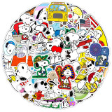 50 cartoon animal notebooks, skateboards, luggage cases, water cups, car graffiti decoration stickers, waterproof hand tent stickers